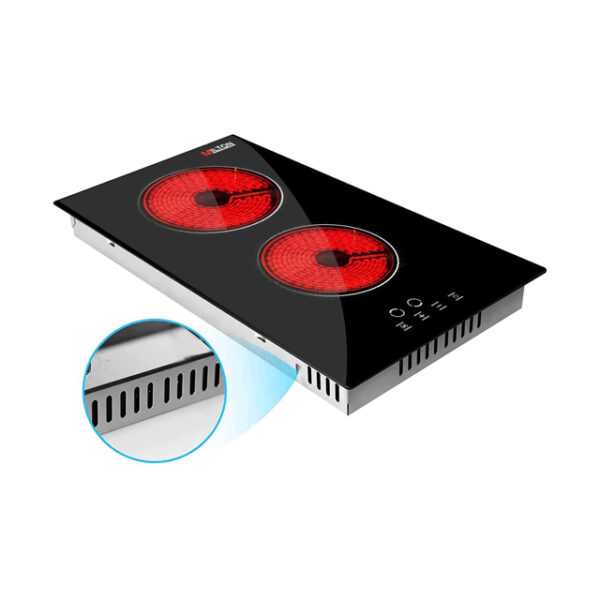 Milton Built-in Electric Hot Plate 2 Burner MHV302B