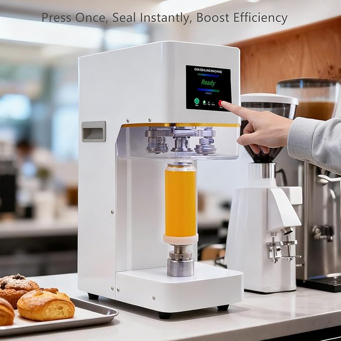 Commercial Automatic Soda Can Sealer with Height Adjustable, for Aluminum and Plastic Cans (2)