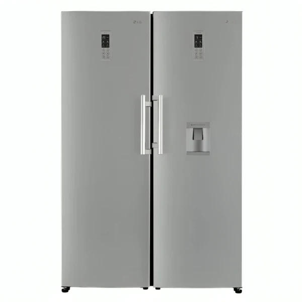 LG PAIR UPRIGHT SINGLE DOOR PAIR VERTICAL FRIDGE FREEZER GC-B414ELFM