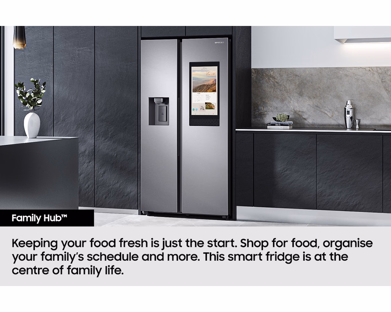 Samsung RS6HA8891B1A Family Hub™ SpaceMax™ American Style Smart Fridge Freezer - Black Stainless - Image 3