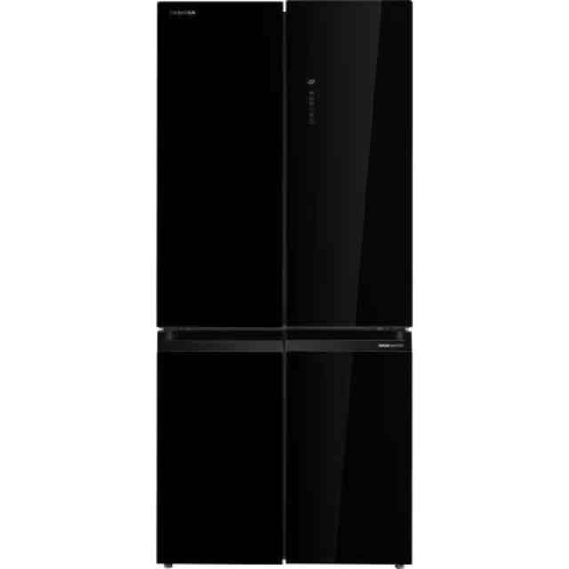 Toshiba GR-RF677WI-PGY(22) 4 Doors Fridge 590L Inverter Black Glass
