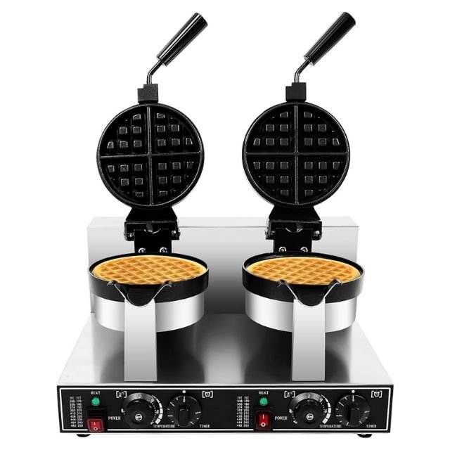 Commercial Belgian Waffle Maker Double